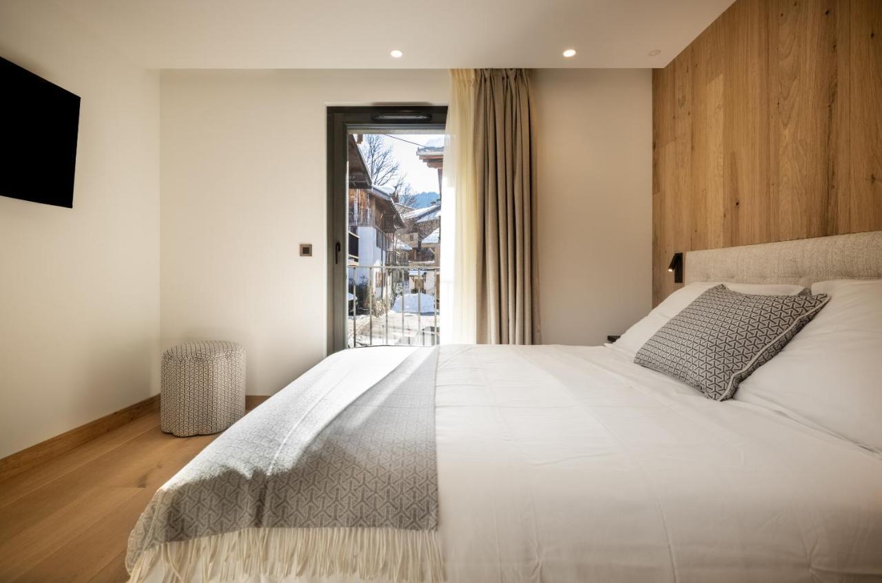 Ecrin Blanc - Appartement Haut De Gamme - Balcon Avec Vue - Centre De Megeve Ngoại thất bức ảnh